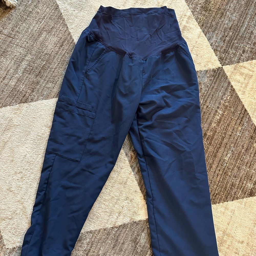Amazon Navy Blue Maternity Scrub Pants